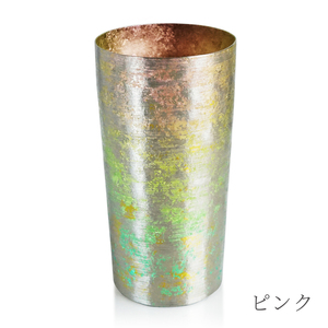 チタン二重タンブラー 鈦虹 プレミアム ピンク 350ml ピンク プレミアム（350ml）（52,000円）