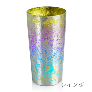 チタン二重タンブラー 鈦虹 プレミアム レインボー 350ml レインボー プレミアム（350ml）（52,000円）