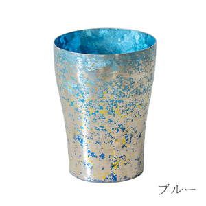 チタン二重タンブラー ?虹 和み ブルー 250ml ブルー 和み（250ml）（35,000円）