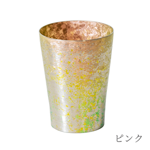 チタン二重タンブラー ?虹 和み ピンク 250ml ピンク 和み（250ml）（35,000円）