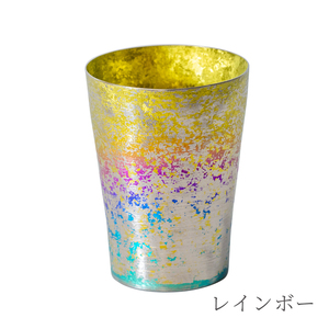 チタン二重タンブラー ?虹 和み レインボー 250ml レインボー 和み（250ml）（35,000円）