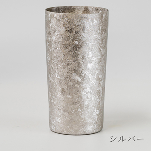 チタン二重タンブラー 窯創り プレミアム シルバー 350ml シルバー プレミアム（350ml）（52,000円）