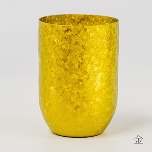 チタン二重タンブラー 窯創り ブースター 金 400ml