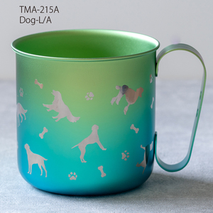 チタン製デザインマグカップ Dog-L / A 320ml