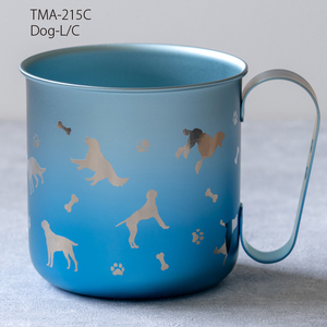チタン製デザインマグカップ Dog-L / C 320ml