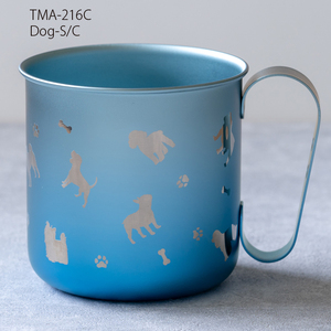 チタン製デザインマグカップ Dog-S / C 320ml