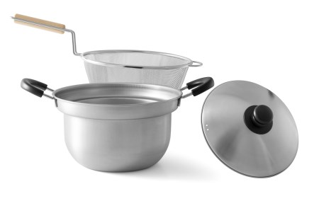 DA-36 ダンチュウ 木柄ザル付鍋セット22cm