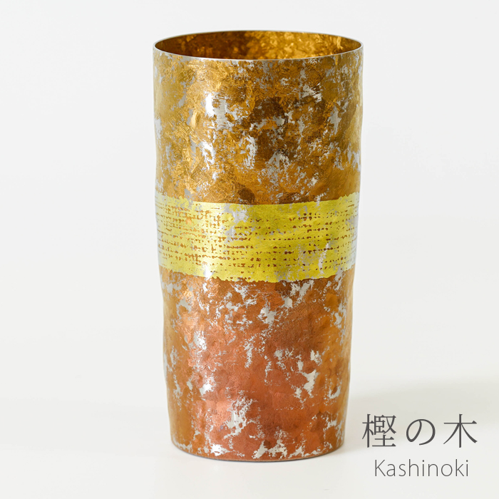 チタン二重タンブラー 木肌 プレミアム 樫の木