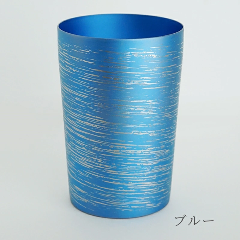 チタン二重タンブラー 白樺 小 ブルー 270ml ブルー 270ml（28,000円）
