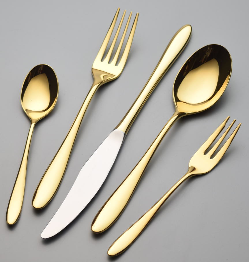 ALFACT / 金仕上ジェンヌ お一人様カトラリー 5本セット (エコギフト入れ)