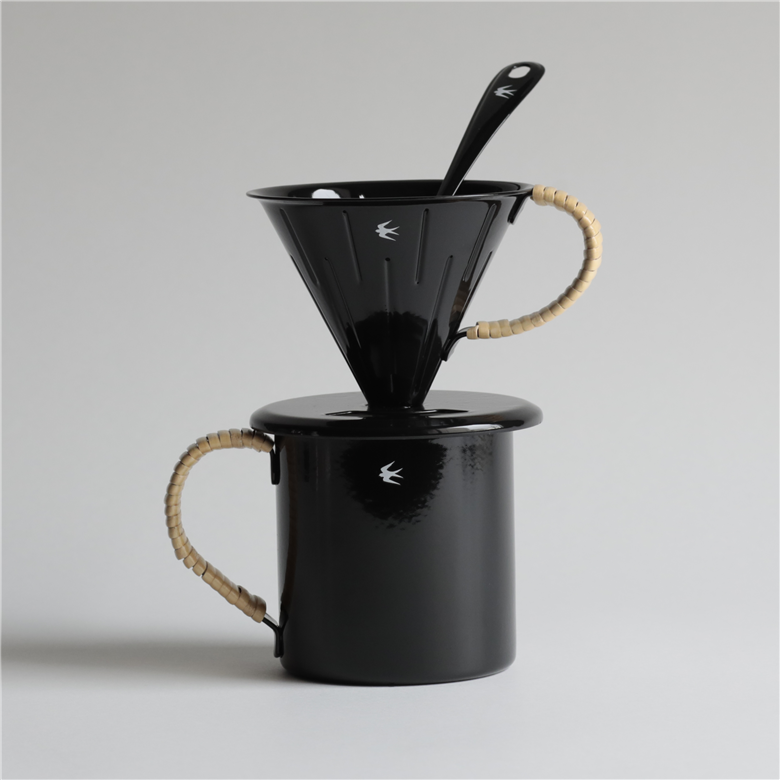 グローカルスタンダードプロダクツ TSUBAME RATTAN / Coffee Dripper & Mug セット / ブラック