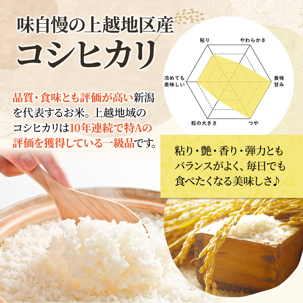 令和7年産 新潟 コシヒカリ 定期便 【3ヶ月連続お届け】 5kg×3回 15kg 15キロ 3か月 上越市 米 新潟県 こしひかり おすすめ 限定