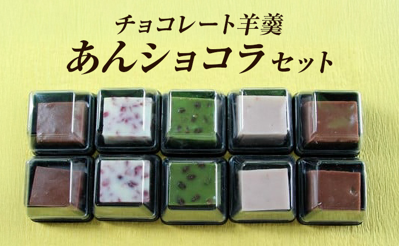和菓子 チョコレート羊羹「あんショコラ」セット