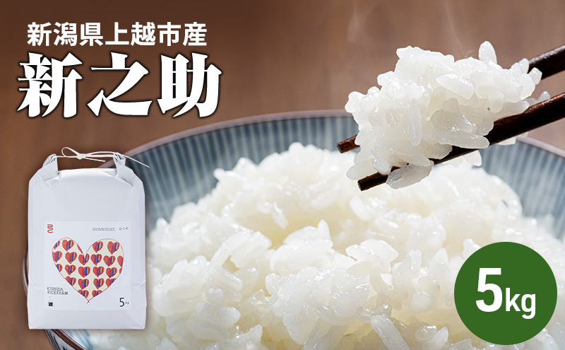 新米予約 令和7年 新潟県産 新之助 5kg 5キロ 上越市柿崎産 白米 精米 送料無料 KISHIDA RICE FARM お米のお山のふもとから 岸田米 新之助 （ぼくらのMaiMaiMaiバージョン）
