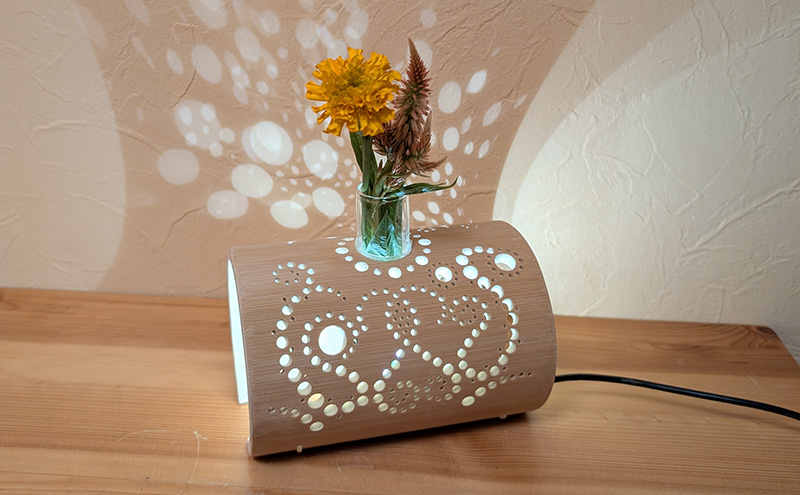 【職人手作り】オリジナル 竹灯籠（一輪挿し）インテリア 竹 手作り 一輪挿し 花 新潟県 上越市