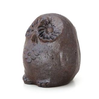 【安田瓦】 ふくろう「福来朗」 (中・耳なし)  1M02012