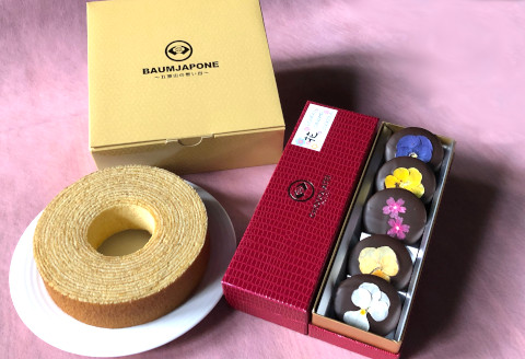 しょこら亭 ECHIGO花ショコラ・バームクーヘンセット  1Z01013