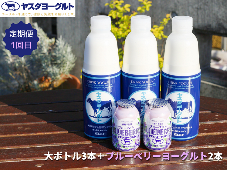 【3ヶ月定期便】ヤスダヨーグルト ちょい足しフルーツセレクションセットお試し便 1B86019