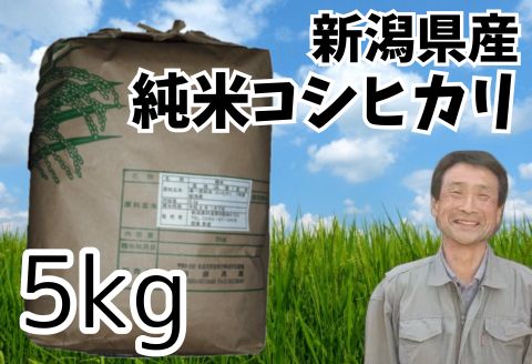 【令和7年産】新潟県産 純米コシヒカリ 5kg 1G17016