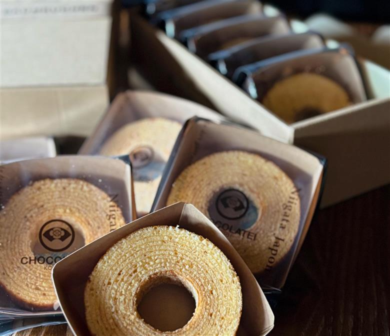 しょこら亭 安田ミニバームクーヘン 5個入×5セット 直径約8.0㎝ 1Z24030