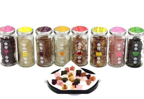 御菓子処 渡計 琥珀糖 「彩花～さやか～」 3本入 お菓子 菓子 和菓子 2E01009