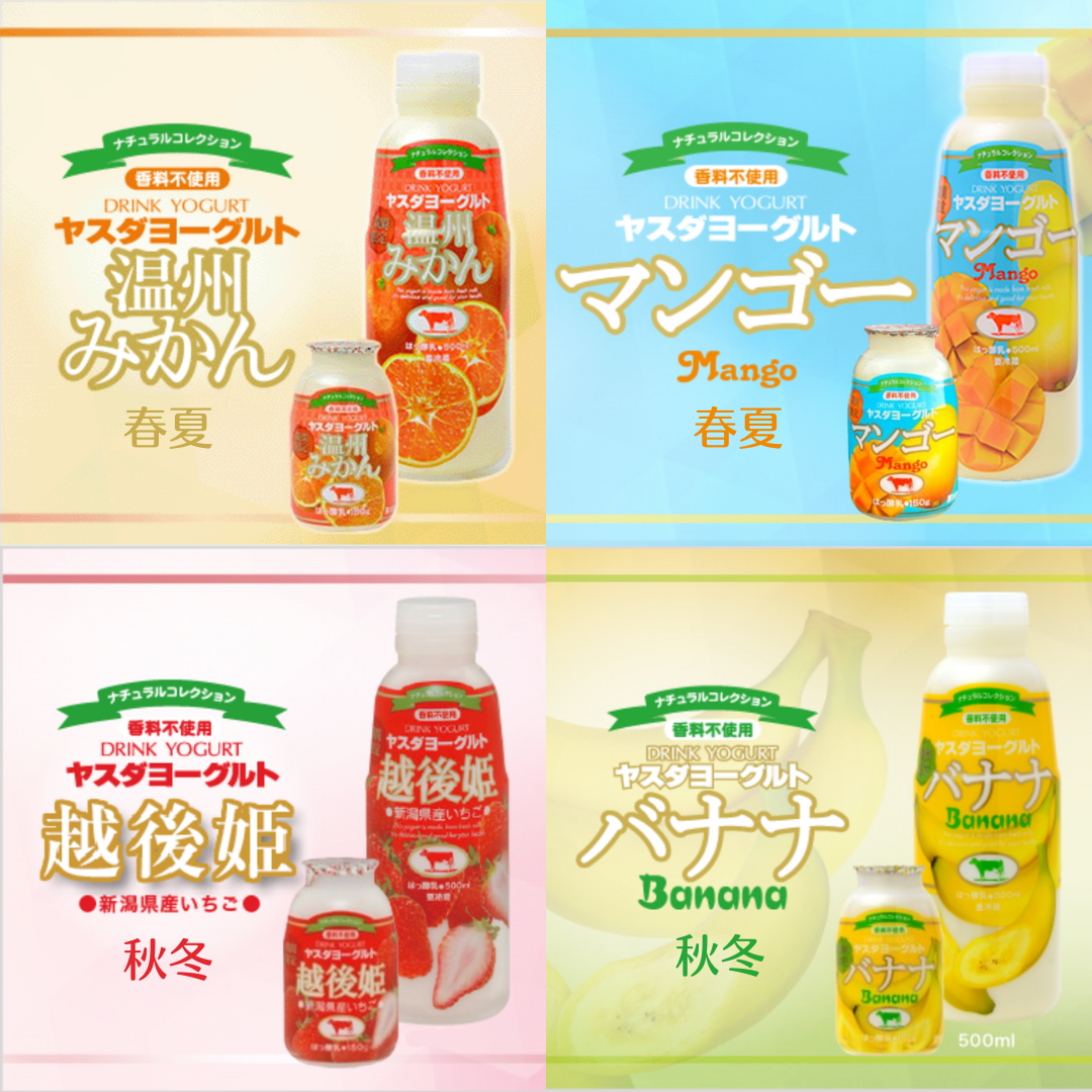 【12/21までの寄附で年内発送】ヤスダヨーグルト 特別お試しセット 人気大ボトル3本 + 小ボトル季節限定2本セット 1B74007