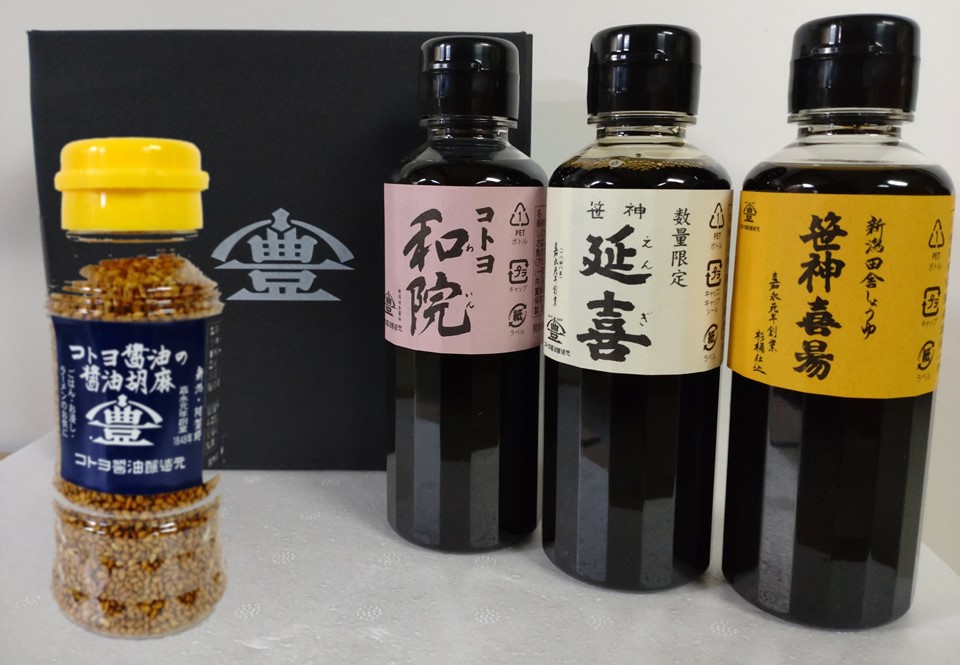 【6回定期便】 コトヨ醤油調味料200ml×3本と醤油胡麻セット 2か月毎×6回  1C27054