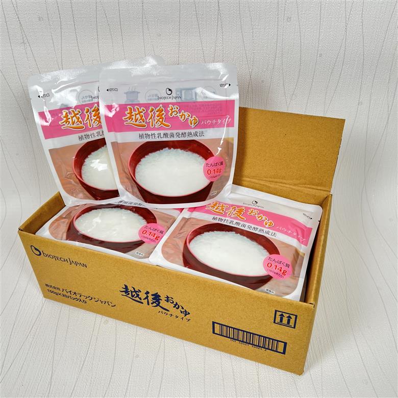 【たんぱく質調整食品】 越後おかゆパウチタイプ 150g×20個 バイオテックジャパン 越後シリーズ 1V13013