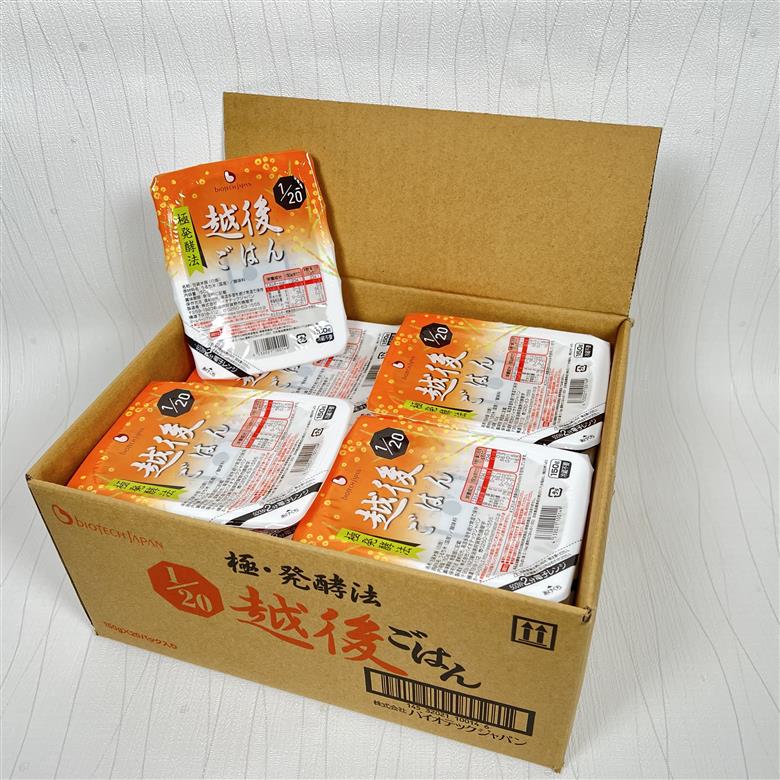【たんぱく質調整食品】 1/20 越後ごはん 150g×20個 バイオテックジャパン 越後シリーズ 1V22017