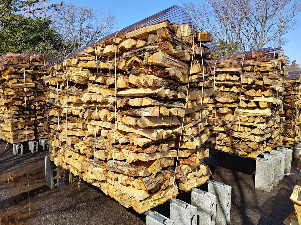 スギ薪 12kg 40cm×14本 遊園地で製造した薪 2S03006