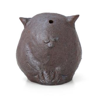 【安田瓦】 ふくろう「福来朗」 (中・耳あり)  1M01012