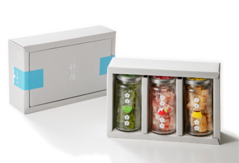 御菓子処 渡計 琥珀糖 「彩花～さやか～」 3本入 お菓子 菓子 和菓子 2E01009