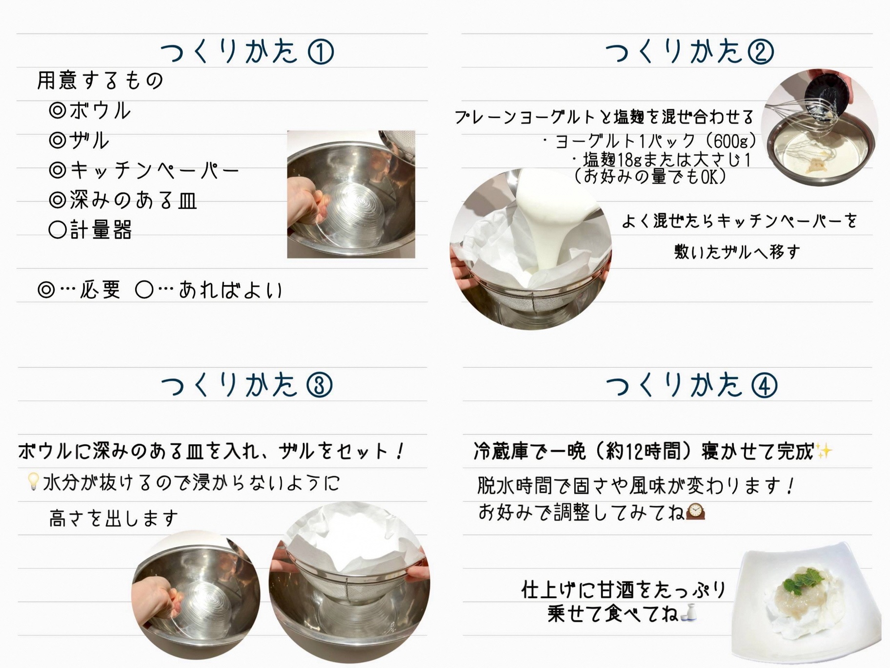 ＜冬春限定＞作って楽しい腸活クリームチーズ　手作りキット（レシピ付き） 1B88013