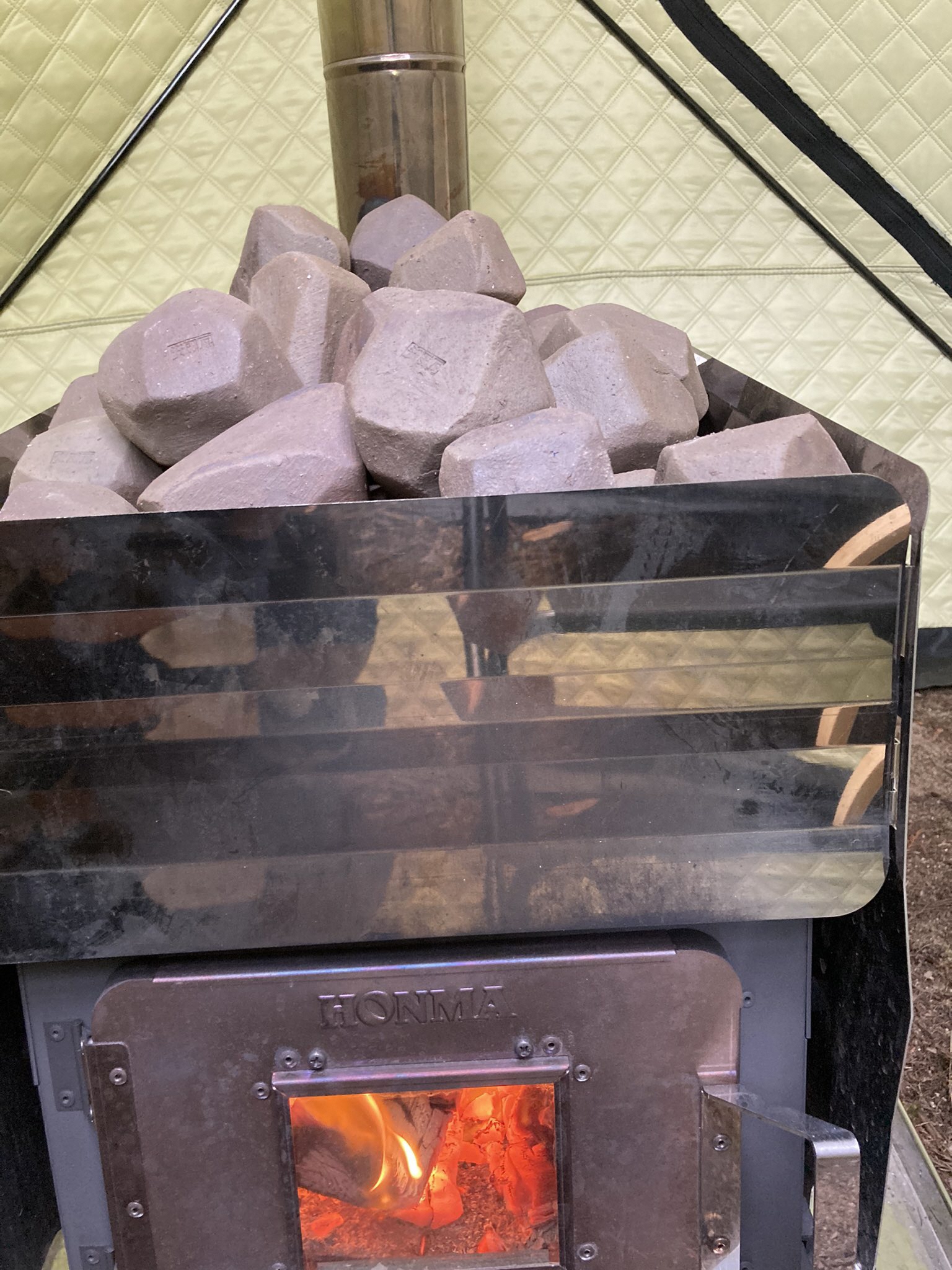 【安田瓦】 瓦屋さんのサウナストーン 10kg 1M16093