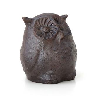 【安田瓦】 ふくろう「福来朗」 (中・耳あり)  1M01012