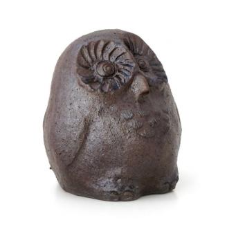 【安田瓦】 ふくろう「福来朗」 (中・耳なし)  1M02012