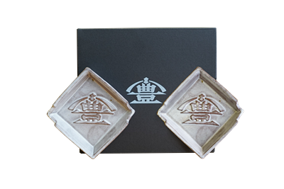 【老舗コトヨ醤油】 醤油皿 2枚セット 1C16014