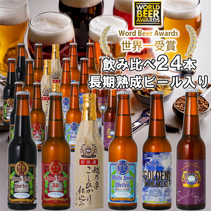 ビール スワンレイクビール 世界一金賞受賞入り 定番 24本セット 1S06056