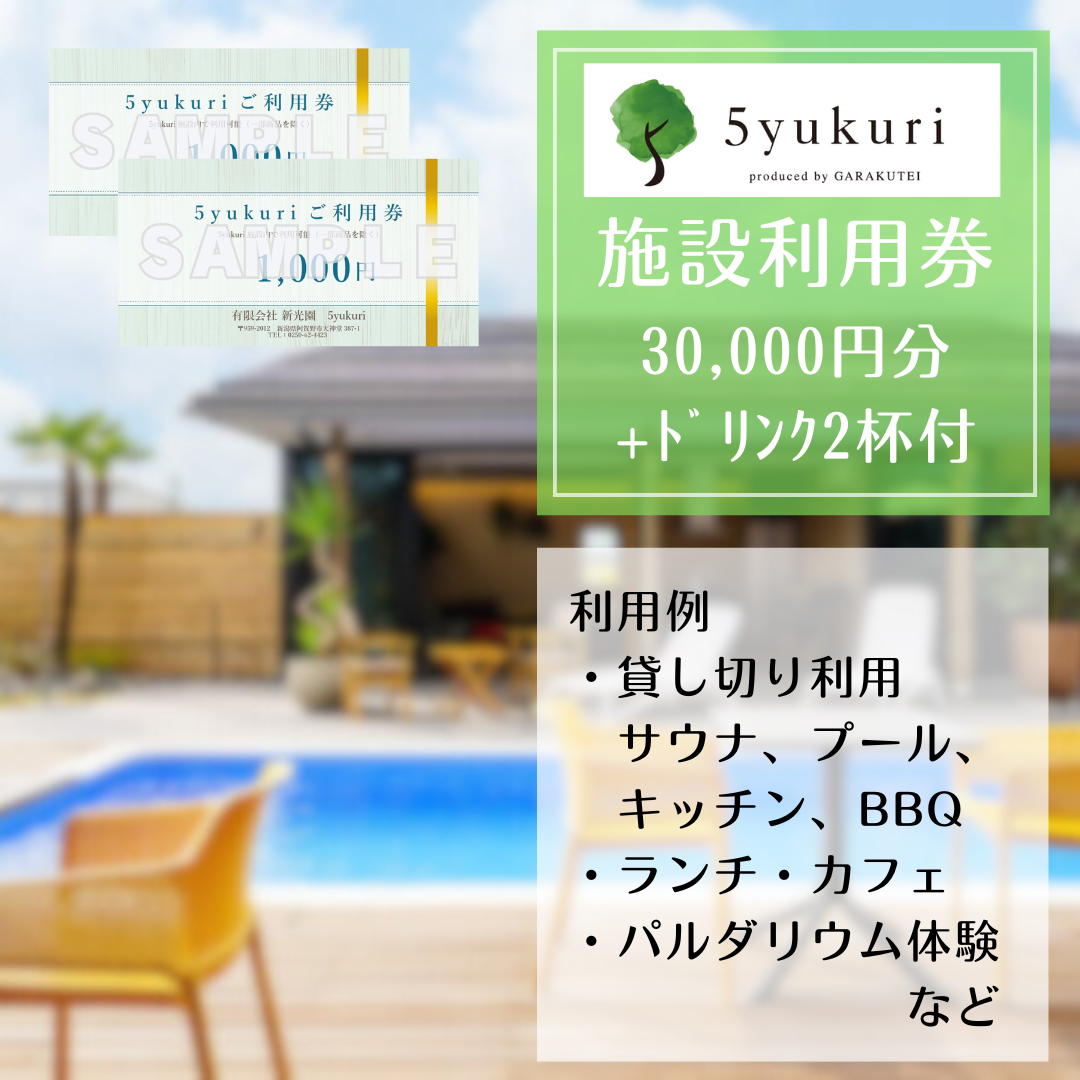 5yukuri 利用券 30000円分 3G10100