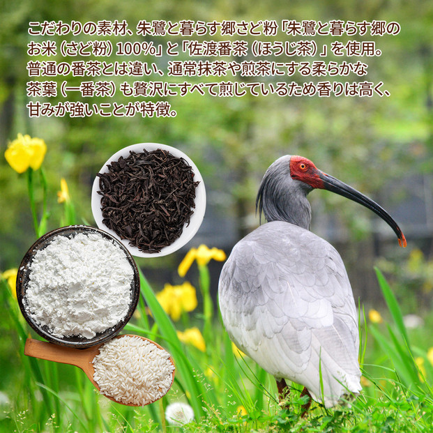 佐渡番茶米粉フィナンシェ　佐渡のめぐみ～佐渡番茶と朱鷺と暮らす郷認証米の米粉使用～　6個入り×2箱