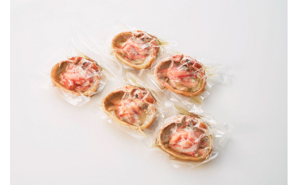 【2026年4月先行受付】佐渡島直送！浜茹で紅ズワイガニ甲羅盛り100g×5パック 蟹ミソ入り　ふるさと納税