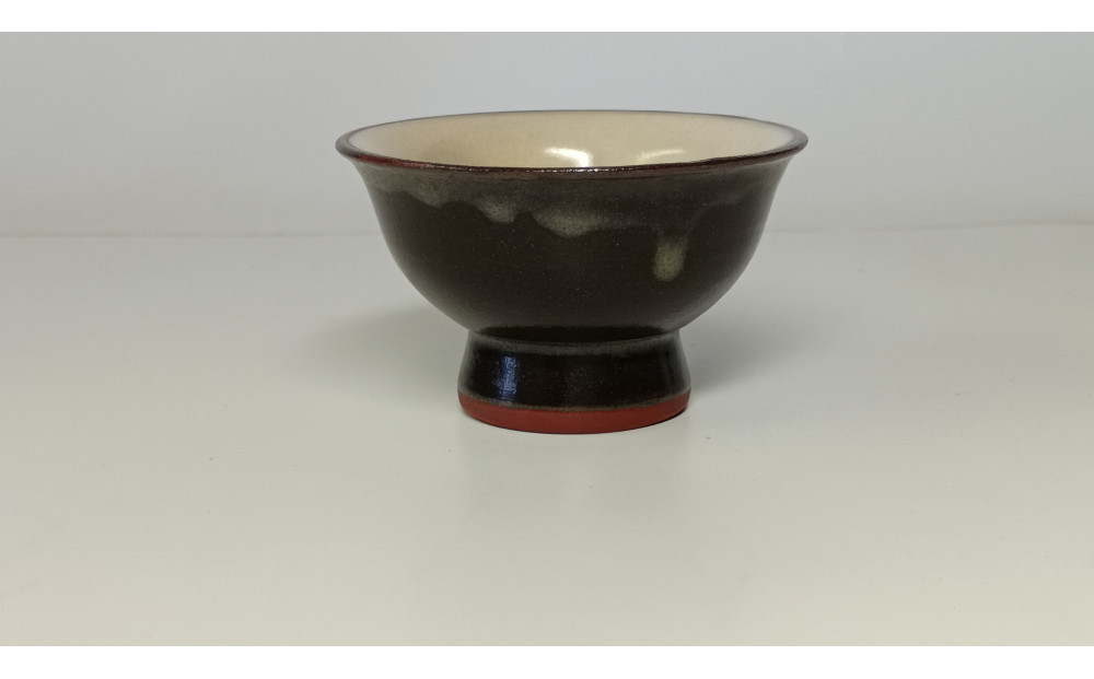 むみょうい常山小平窯 無名異焼 青蕎麦釉 盃 M-16