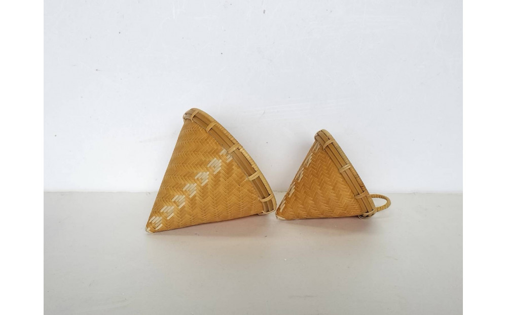 【佐渡産真竹使用】あじろ編み　コーヒードリッパー【サイズ大】