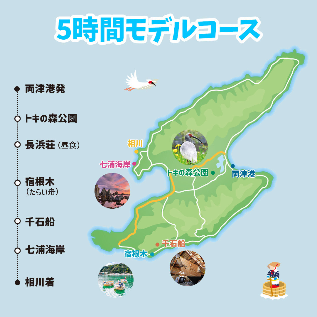 【新潟県佐渡】おけさ観光タクシーで巡る佐渡！5時間観光プラン