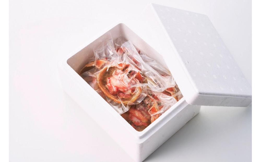 【ふるさと納税】浜茹で紅ズワイガニ甲羅盛り100g×5パック 蟹ミソ入り