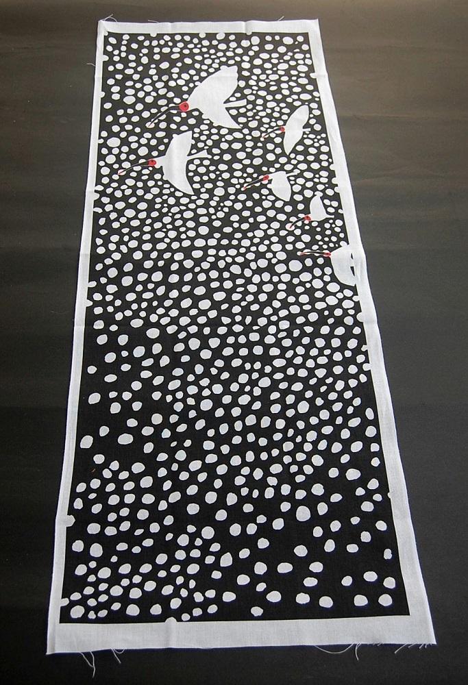 佐渡版画村オリジナルデザイン　ハンカチと手ぬぐい