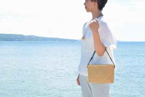 【佐渡竹工芸】竹かごバッグ