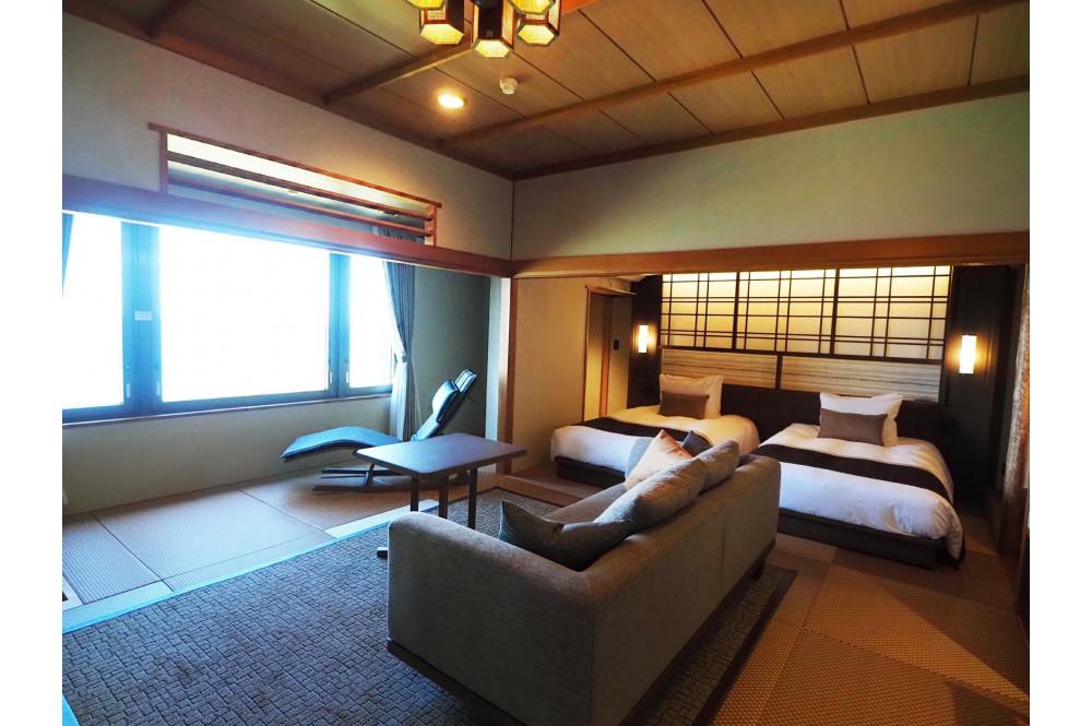 【佐渡】HOTEL AZUMA　ご宿泊券　　（ホテル吾妻）選べるお部屋　露天風呂付「プレミアスイートルーム」（定員６名）２泊４食付2名様　平日利用　電話予約のみ対象