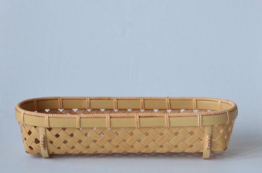 【佐渡竹工芸】カトラリーケース（四ツ目編み）