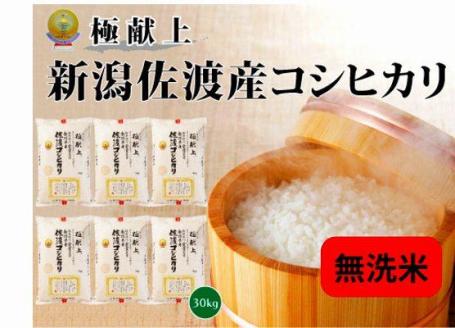 発売開始【令和4年産】新潟県佐渡産コシヒカリ　30kg 米・雑穀・粉類